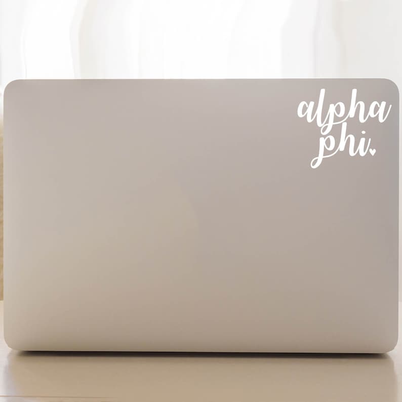 Alpha Phi Stickers APhi Car Decal A Phi Vinyl Decal Pack Alpha Phi Decal Pack Sorority Decal Set of 6 Laptop Decal APhi Decal