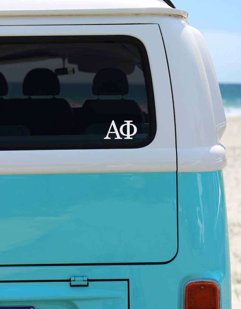 Alpha Phi Stickers APhi Car Decal A Phi Vinyl Decal Pack Alpha Phi Decal Pack Sorority Decal Set of 6 Laptop Decal APhi Decal