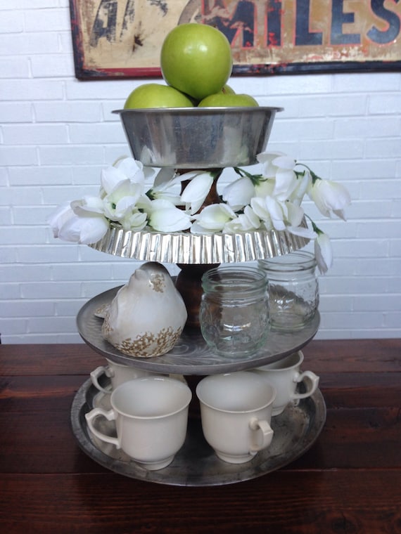 Items similar to 4 tiered tray on Etsy