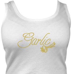 Garlic Strass Racerback Tank Top