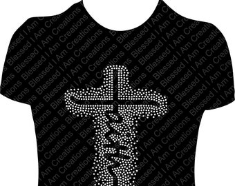 Faith Rhinestone Shirt: Christian Bling Tee
