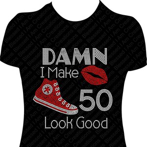 Merde, je fais 50 belles chemises d'anniversaire avec strass