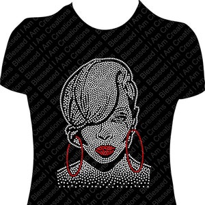 Mary J Blige Rhinestone Shirt: Concert Bling Tee