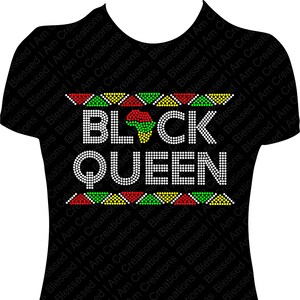 Black Queen Rhinestone shirt Queen Bling shirt Queen&#39;s Rhinestone Shirt Rhinestone Bling shirt