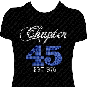 Chapter 45 Custom EST date 45th Rhinestone Birthday Shirt Birthday Shirt Women Birthday Bling Shirt 45 Birthday Shirt 45th Rhinestone Shirt