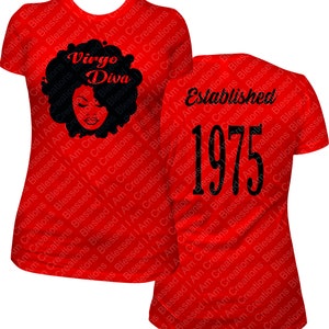 Virgo Diva Est Date Birthday Shirt, Virgo Birthday Girl Shirt, Virgo shirt, Horoscope Shirt
