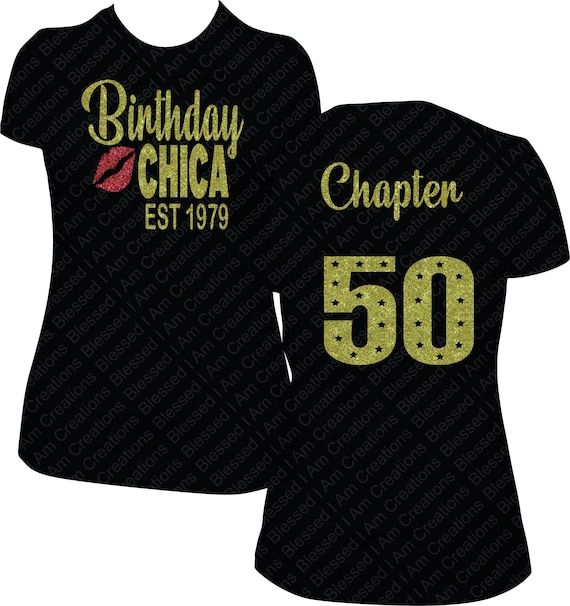 Custom bling birthday best sale shirts