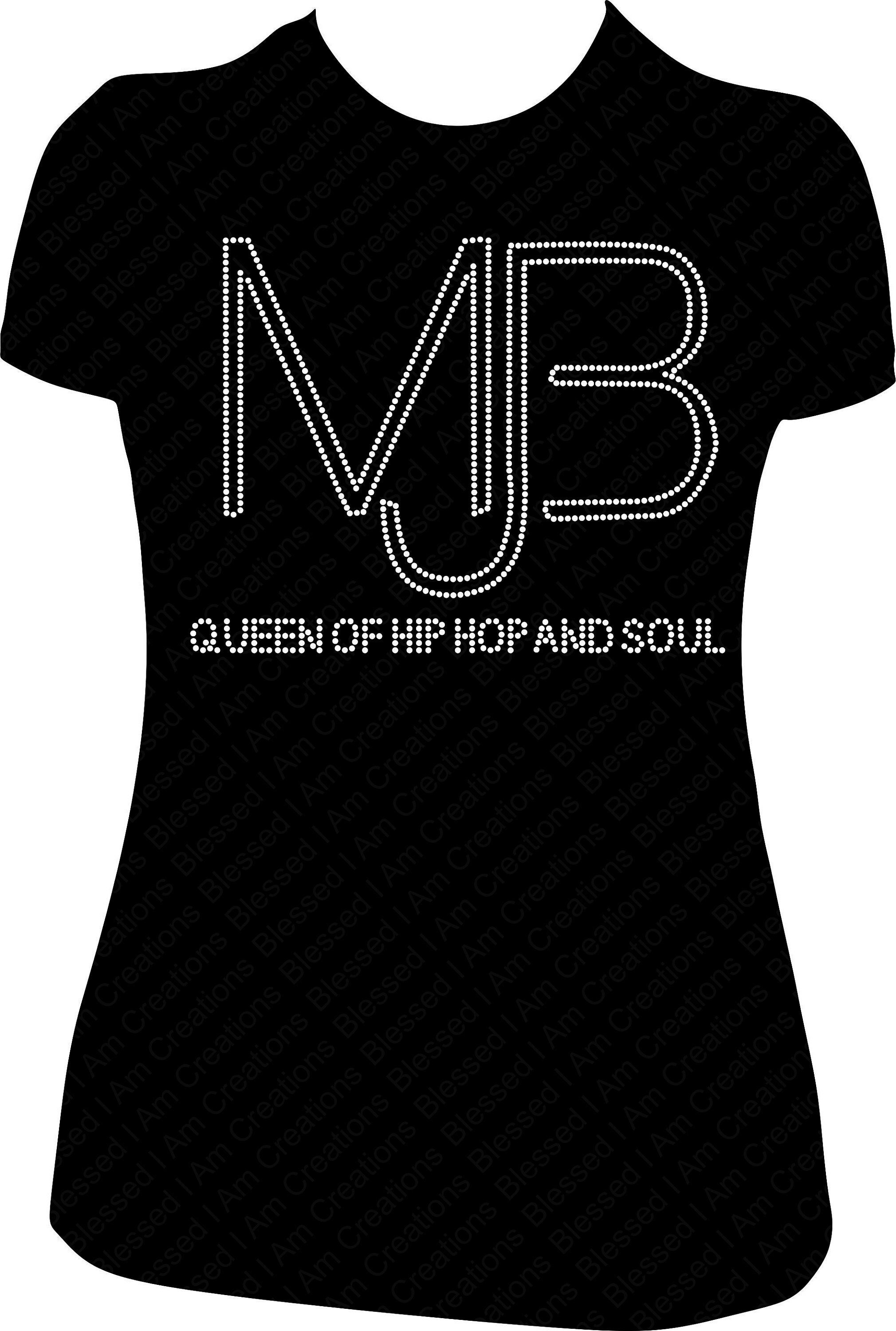MJB Mary J Blige Rhinestone Shirt, MJB Mary J Blige Bling