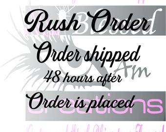 RUSH ORDER: Expedited Shirt Processing