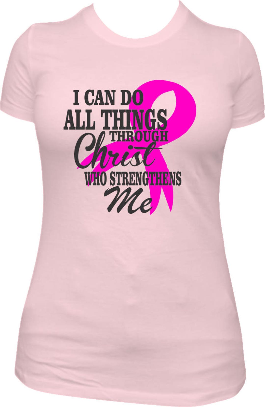 I Can Do Things All Through Christ Breast Cancer Shirt I Can Do Things All Through Christ Breast Cancer Shirt