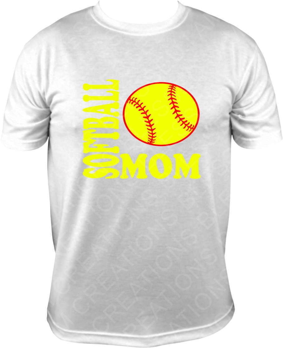 Softball Mom T-shirt softball mom Softball Mom T-shirt | Etsy