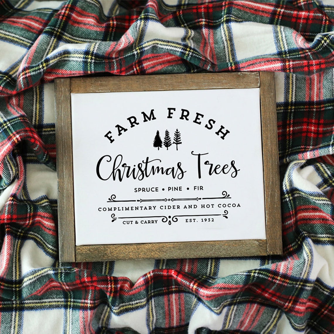 Farm Fresh Christmas Trees Printable Christmas Design - Etsy