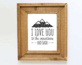 I Love you to the Mountains and Back