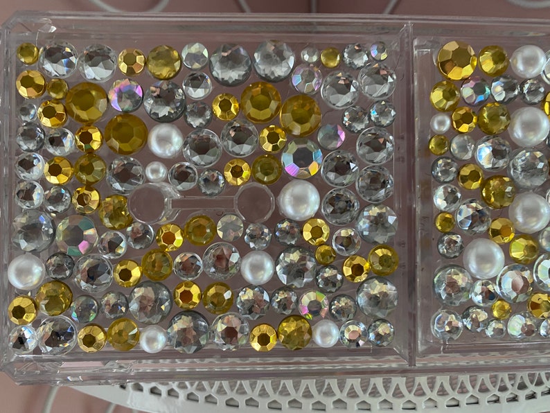 Customizable Rhinestone Makeup Organizer Etsy