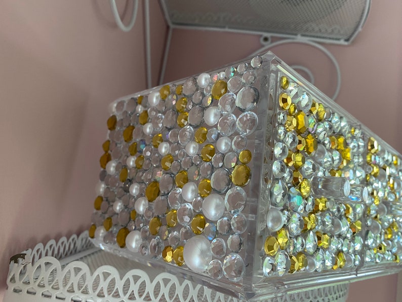 Customizable Rhinestone Makeup Organizer Etsy