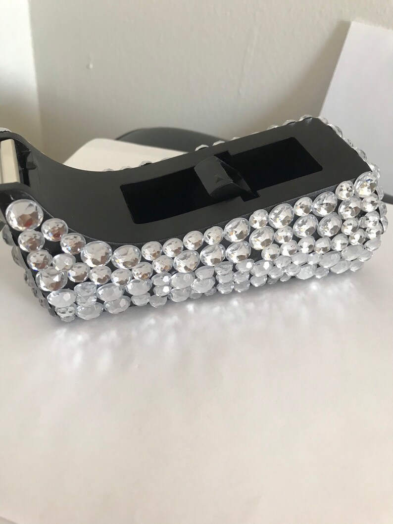 Customizable Rhinestone Tape Dispenser Etsy