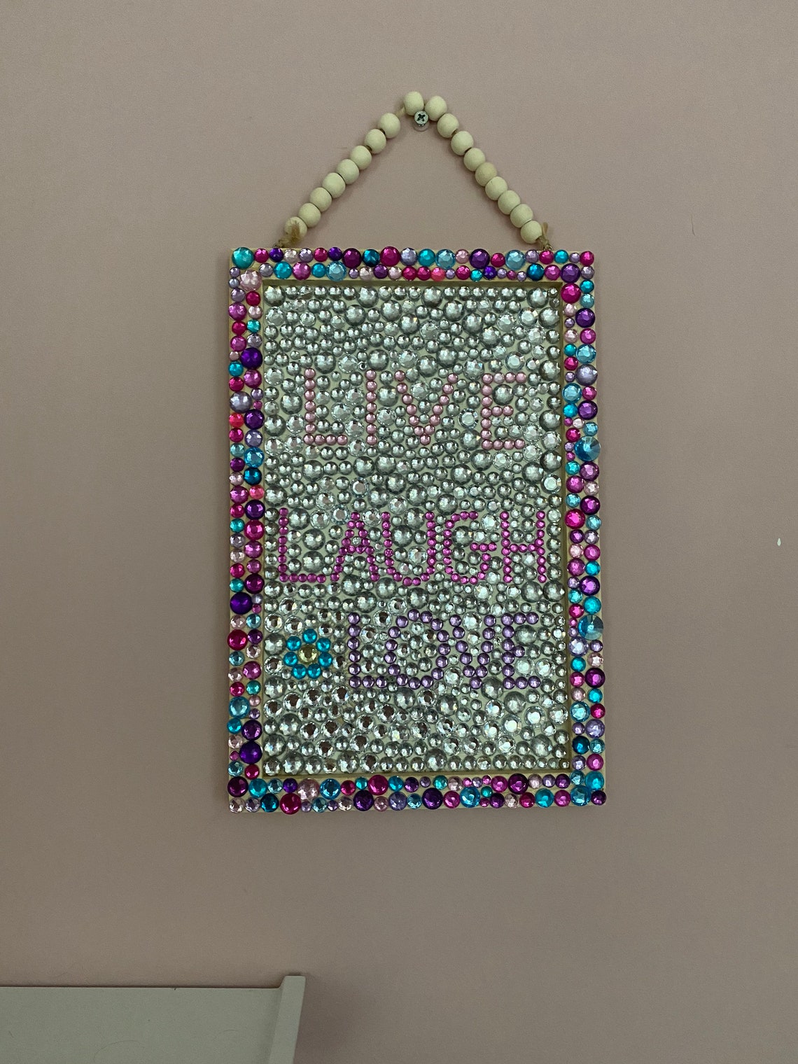 Rhinestone Inspirational Sign | Etsy