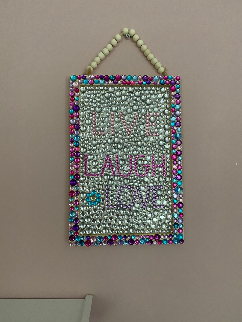 Rhinestone Inspirational Sign - Etsy