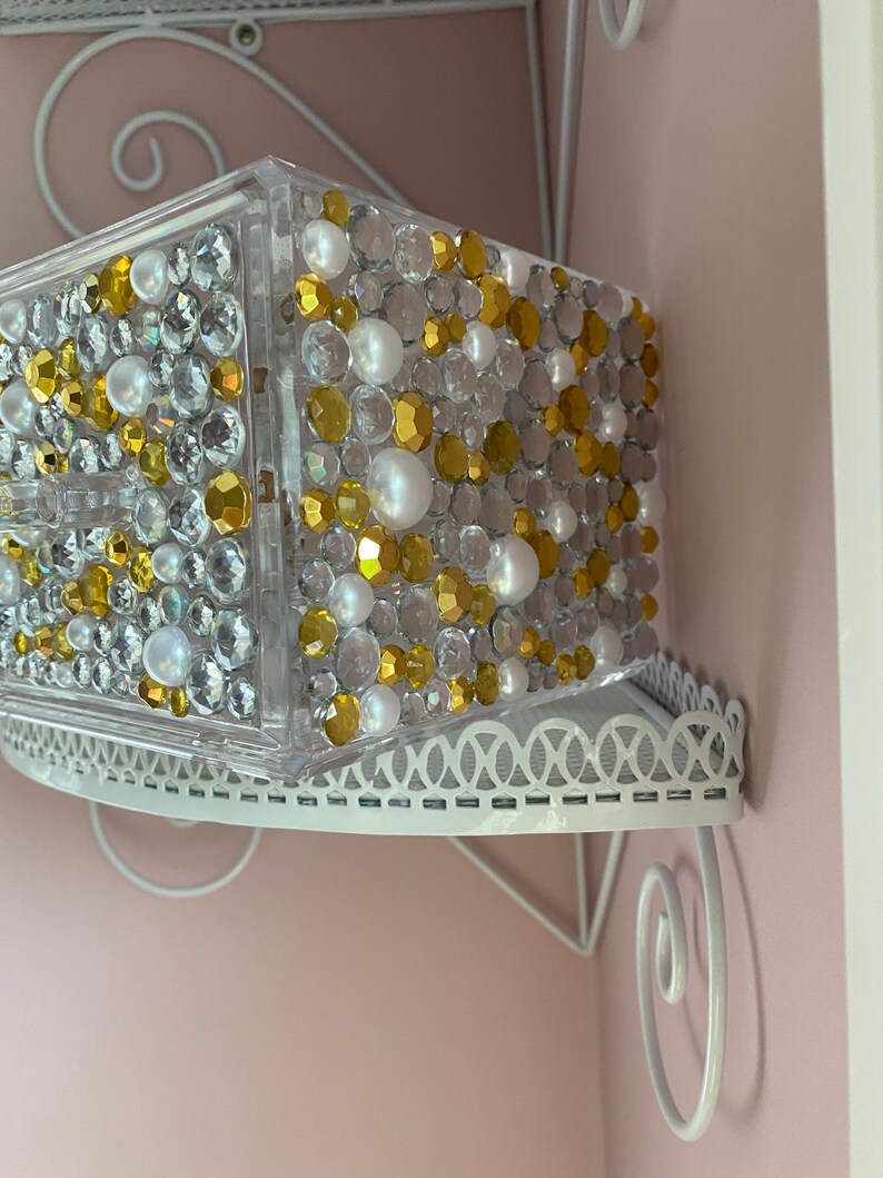 Customizable Rhinestone Makeup Organizer Etsy