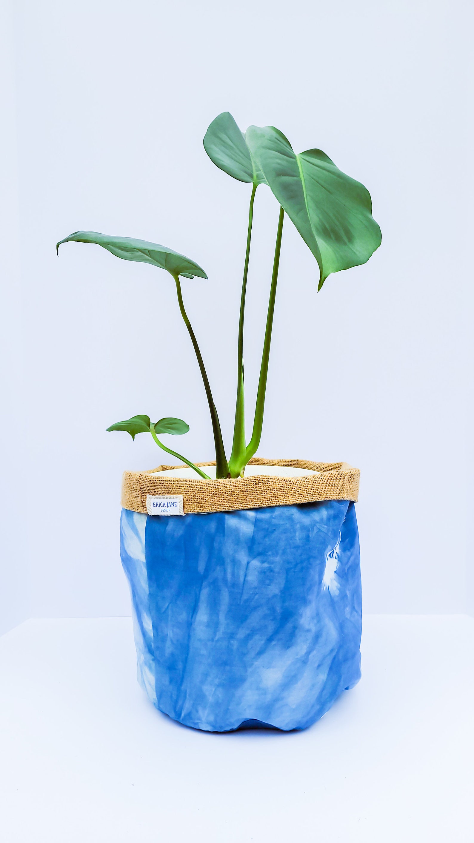 Reversible Plant Pot Cover I Hand Dyed & Burlap Etsy UK
