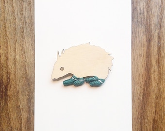 Hedgehog Brooch