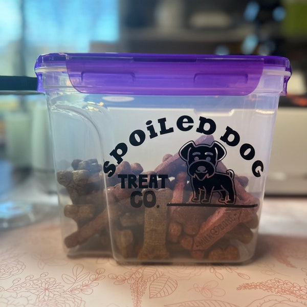 Dog Treat Container Etsy
