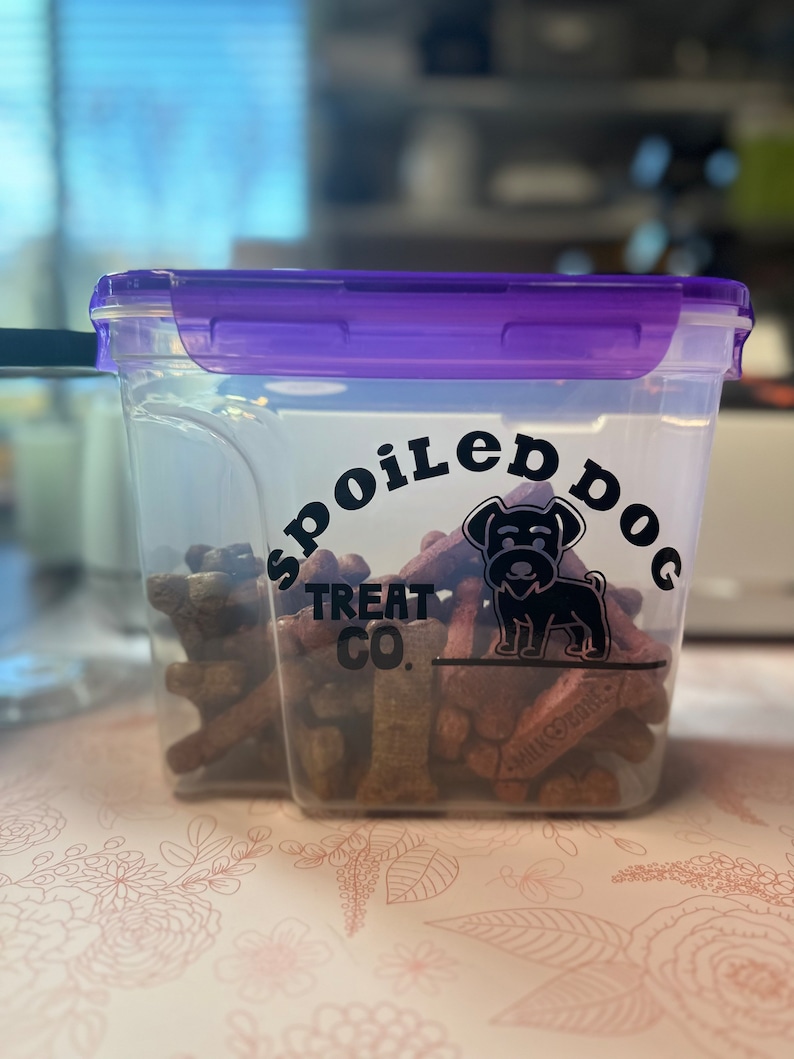 Dog Treat Container Etsy