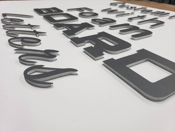 Polymers Lettering Polystyrene Lettering