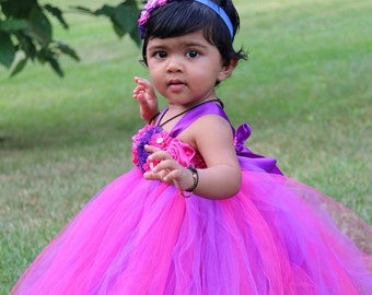 purple and pink tutu dress Glimmering Pink Tutu Dress