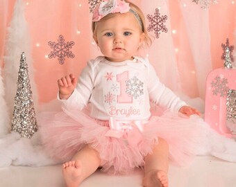 baby girl snowflake outfit