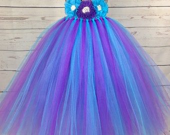 turquoise blue flower girl dresses