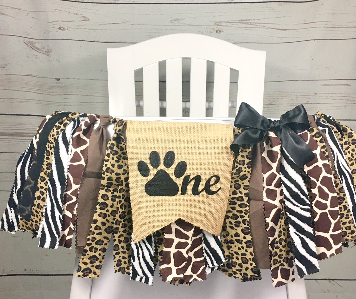 Safari Birthday High Chair Tutu Jungle Banner Zoo Banner Etsy
