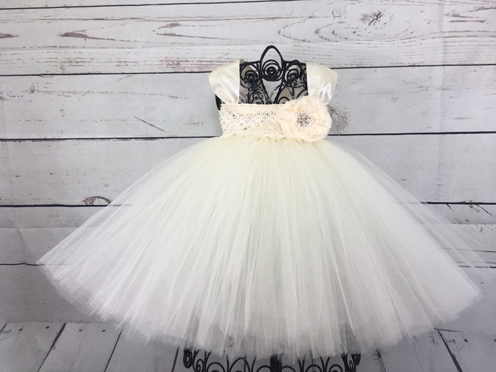 Baby Cream Lace Flower Girl Dress Infant Flower Girl Dress Etsy UK