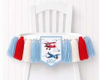 ONEderful Adventure Awaits 1st Birthday High Chair Yarn Tassel Banner, First Birthday Bunting