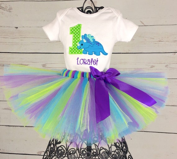 dinosaur first birthday outfit girl