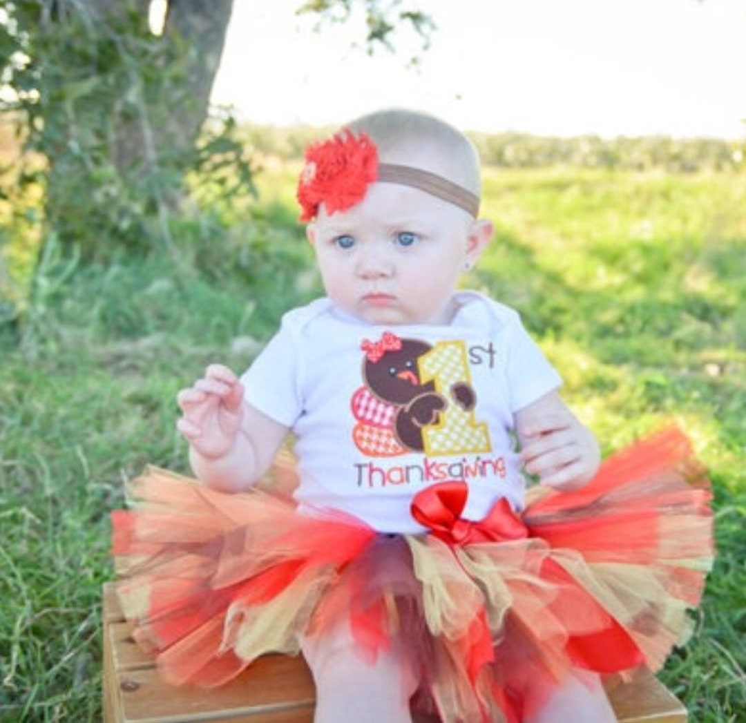 1st Thanksgiving Tutu Outfit - Etsy