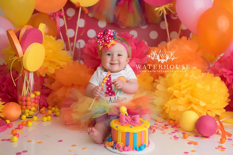 Lollipop 1st Birthday Tutu Outfit Candy Cake Smash Outfit