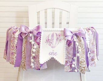 Hot Air Balloon 1st Birthday High Chair Banner, Fabric Banner, Floral, Can Be Used As Wall Banner, High Chair Tutu, Garland