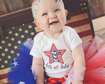 My First 4th of July Tutu Outfit, 4th of July Outfit, Fourth of July Tutu, 1st Fourth July Outfit
