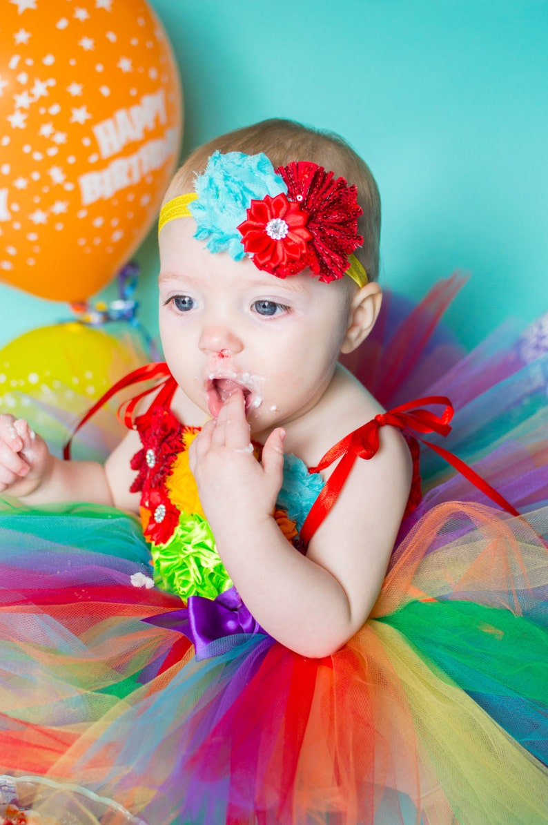 Birthday Rainbow Girl Dress main image 0