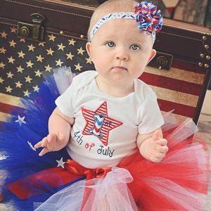 My First 4th of July Tutu Outfit, 4th of July Outfit, Fourth of July Tutu, 1st Fourth July Outfit image 1