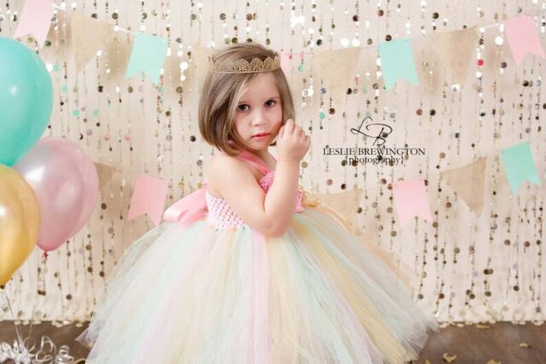 Pink and Gold Flower Girl Dress Pink Pink and Gold 1st Birthday Dress Mint and Gold Birthday Tutu Dress