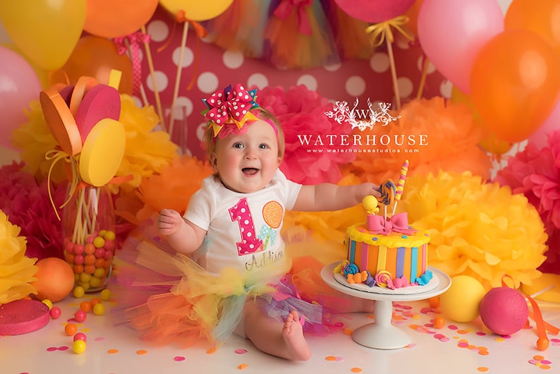 Lollipop 1st Birthday Tutu Outfit Candy Cake Smash Outfit