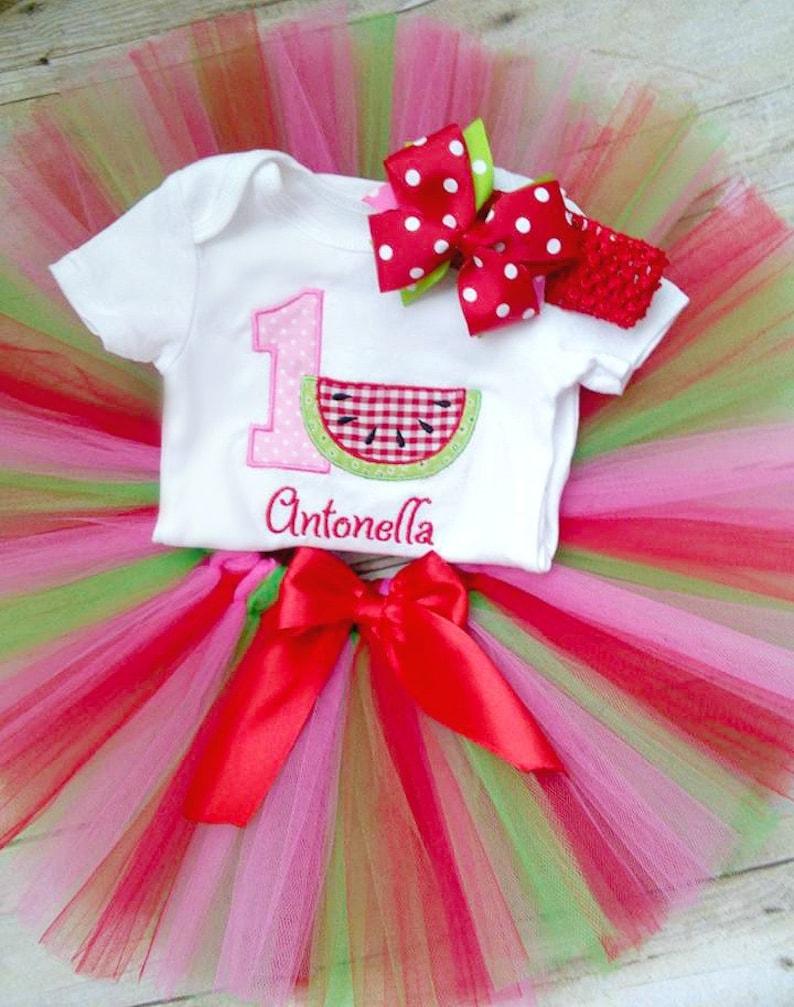 watermelon 1st birthday outfit