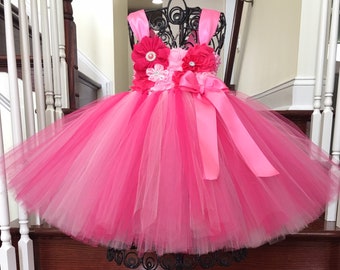 Pink 1st Birthday Tutu Dress, 1st Birthday Dress, Cake Smash Dress, 2nd 3rd 4th 5th Birthday
