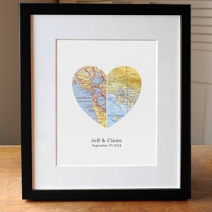 Carte coeur, cadeau de mariage, cadeau d'anniversaire, cadeau pour couple, cadeau de fiançailles, cadeau pour couple, cadeau pour femme, carte artistique personnalisée