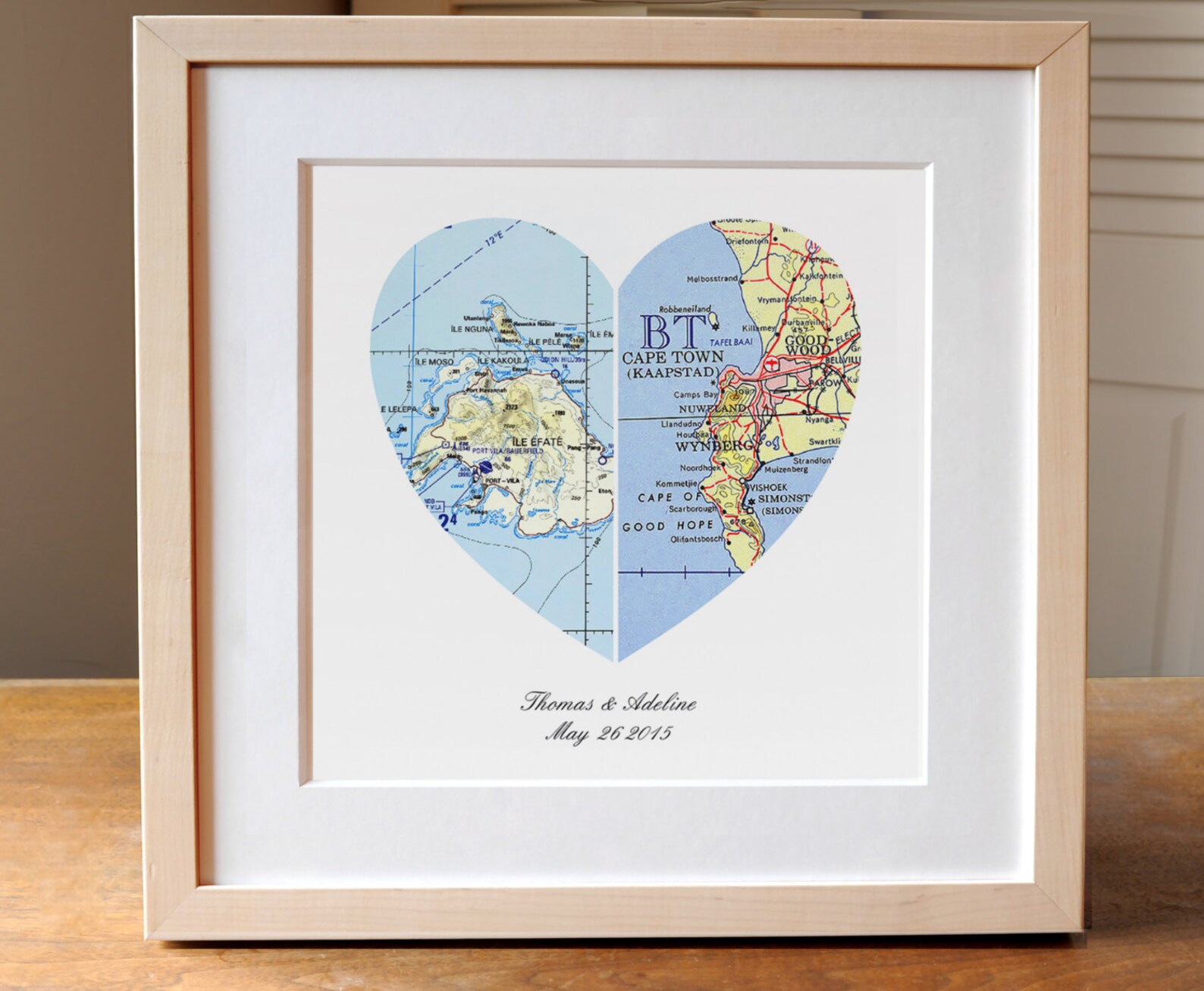 Anniversary Gift Wedding Gift Map Art Heart Map Engagement - Etsy