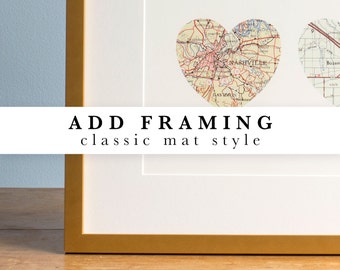Add a frame - Classic mat style - Black, White, Gold or White Maple