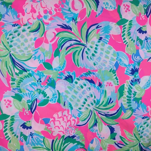 New Pineapple Shake Cotton Poplin Fabric LP -1 Yard X 57"