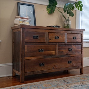 6-Drawer Wide Dresser image 1